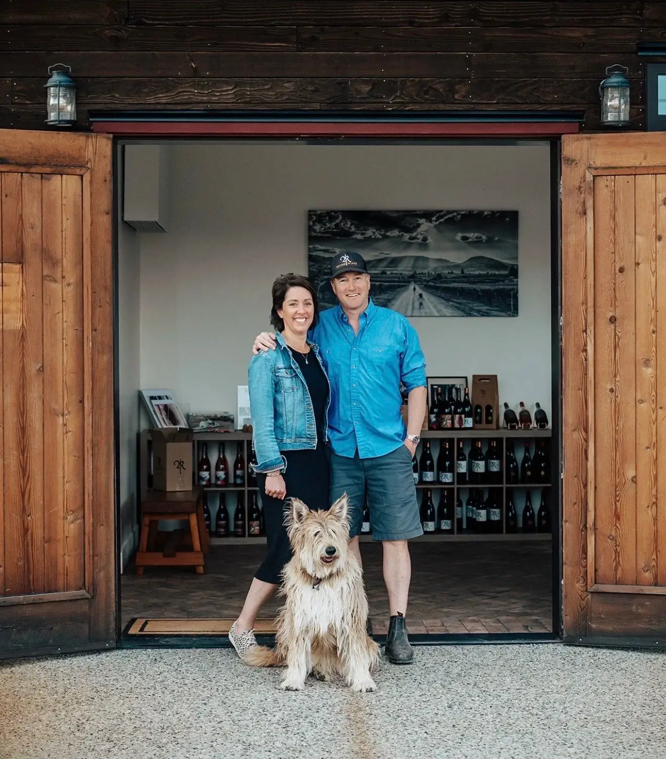 Penelope and Dylan Roche at Roche Wines
